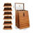 Orange Rectangular Solid Wood Jewelry Armoires