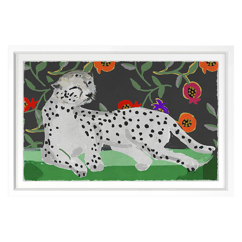 Madame Cat 2 Print by Dana Gibson, White