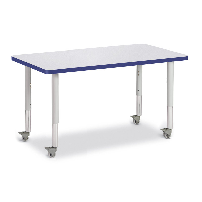 Tables d'activités Berries, H 31 po x L 36 po x l 24 po, Gris, Bleu