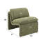Fauteuil d'appoint Jaeda, Green Boucle-340223527