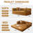 Kaveri Convertible Sofa Bed - Foldable Floor Couch with Teddy Foam - Modular Sectional for Living Room, Bedroom, Studio - Compression Sofa in Box-1777968563