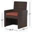 Naomie Patio Dining Chair with Sunbrella® Cushion-98128412