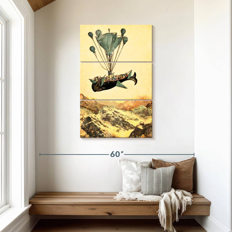 Kelan Flying Whale, 45" H x 28" W