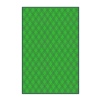 Tapis de zone verte à motif Alaoui
