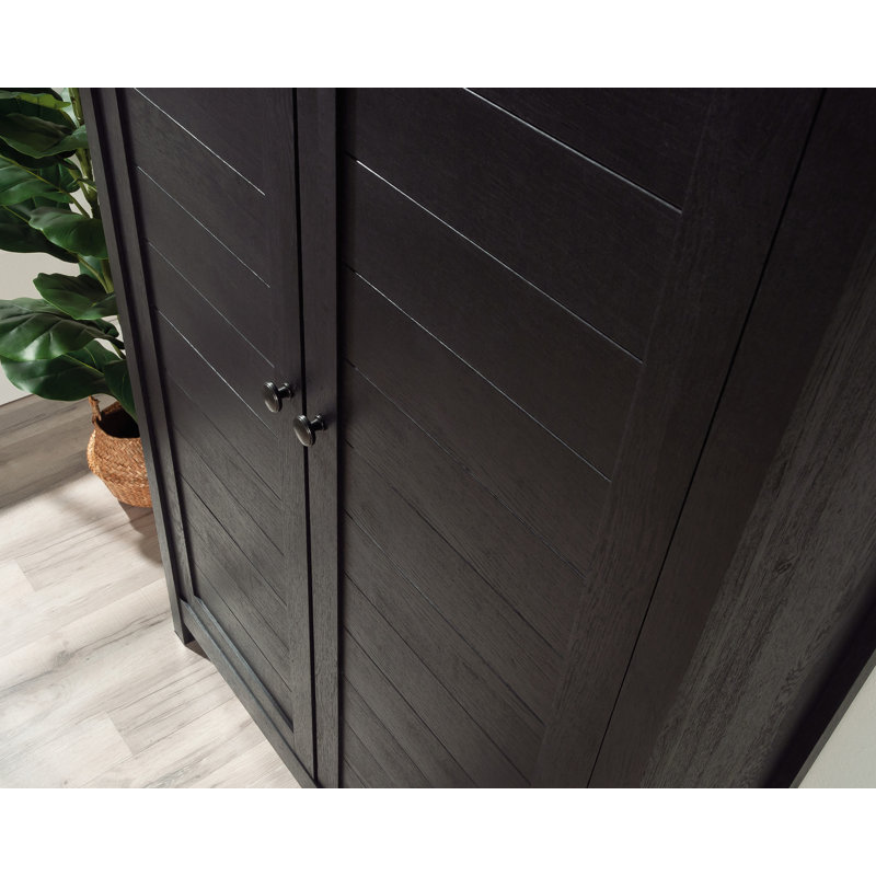 Senetta 35.276'' Wide Accent Cabinet, Black