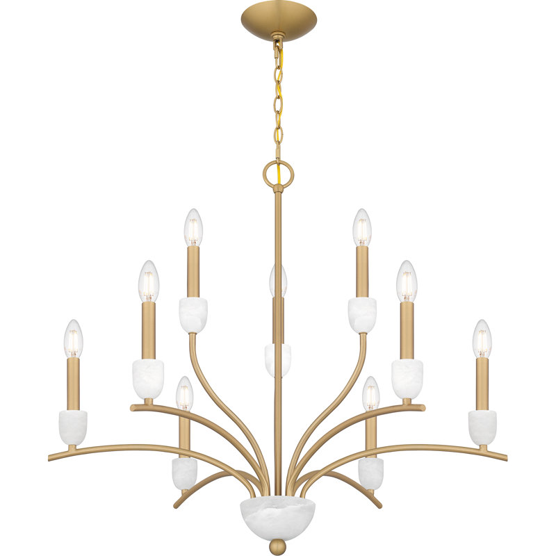 Amaran 9 - Light Dimmable Tiered Chandelier