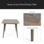 Table de salle à manger carrée en bois d'acacia-361995087