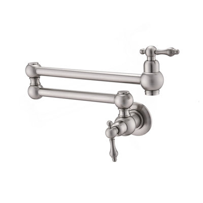 Wall Mount Folding Kitchen Pot Filler Faucet