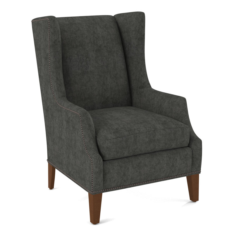Wingback Chair, Salvador Butter, English Saddle