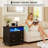 2-Drawer Nightstand With Light-369632464