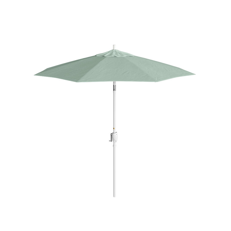 Parasol de marché 7,5', Gris, Tissage uni Sunbrella® palette brume, Sunbrella®