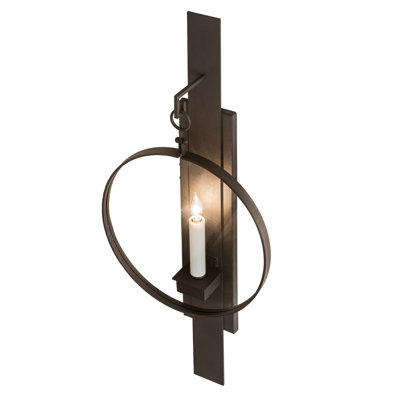 Steel Candle Wall Light