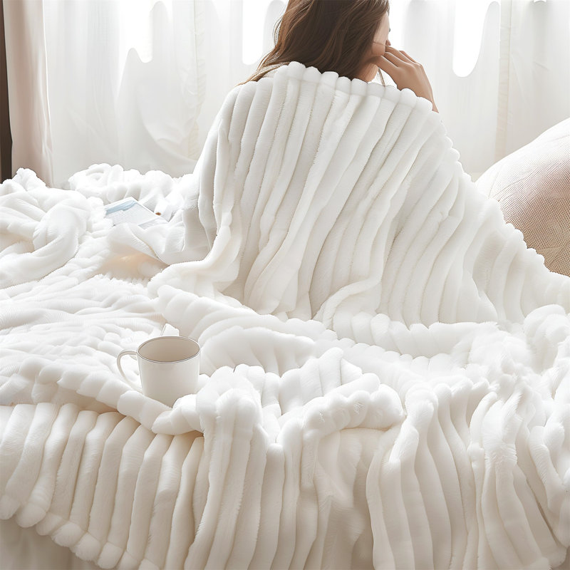 Aanuoluwa Throw Blanket, Off White