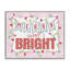 Giclée encadrée rose pastel Merry & Bright, design par Nicole Tamarin-2092589877-2092589881