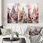 «Castles Pastel Dreams II», 3 pièces sur toile-38688416-38688418