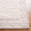 Tapis de couleur unie en laine / coton tissé à la main Natura en ivoire-247373412