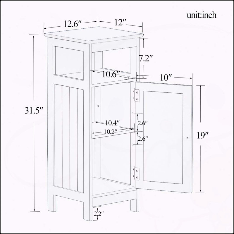 Versatile Single Door Bathroom Cabinet with Excellent Features for  Organization