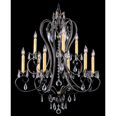 Mallie 9 - Light Dimmable Tiered Chandelier