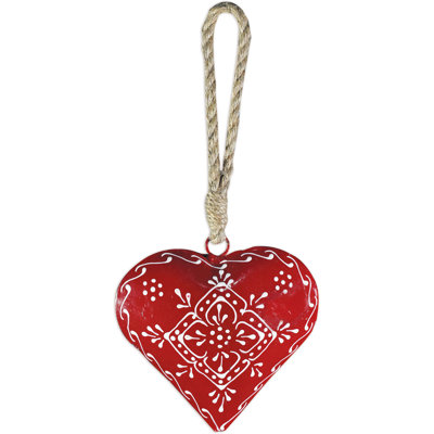 Heart Ornament 5" - Set of 2
