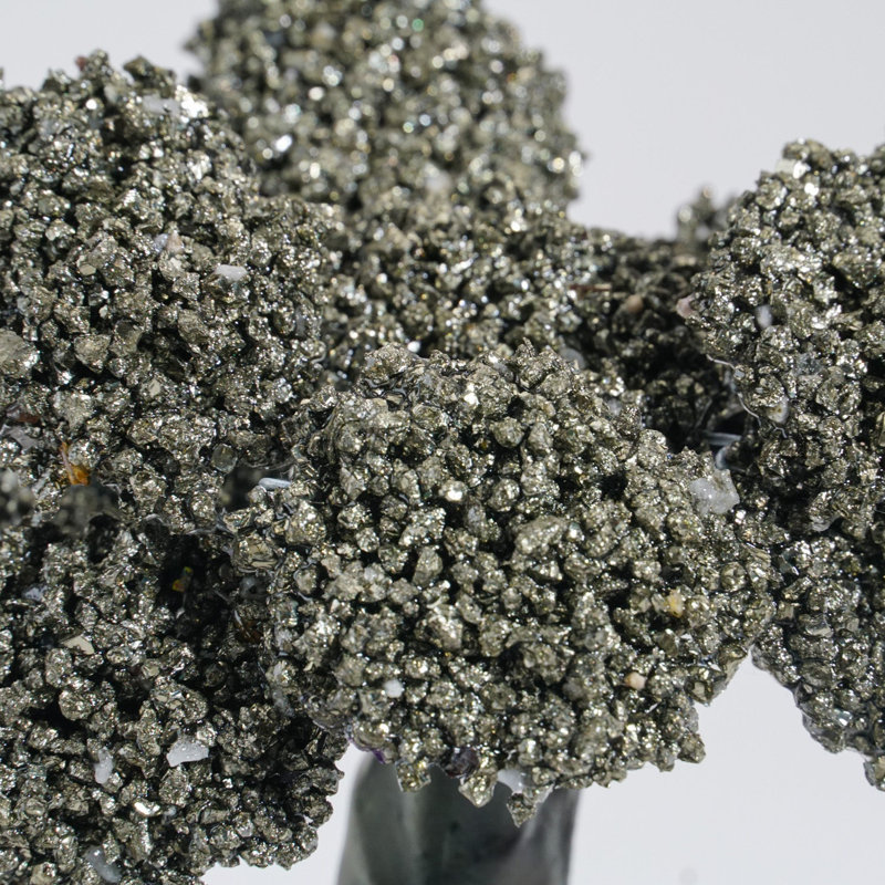 Medium - Pyrite Clustered Gemstone Tree on Amethyst Matrix (Tree of Confidence)