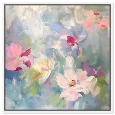 Fractal Flowers Canvas Floral Abstract Art by Art Remedy