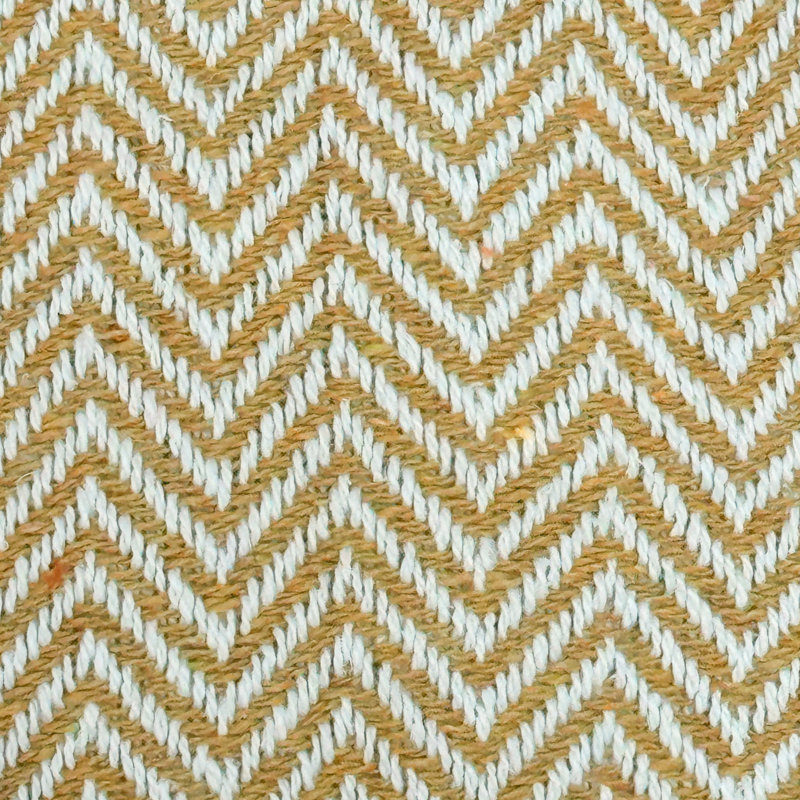 Audley Chevron Herringbone Throw Blanket, 150 cm x 200 cm, Mustard