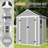 6*5Ft Polypropylene Storage Shed - Campcraft, Waterproof, Rust & , Spacious Interior, Hd Window Unit Generous Space,-122098252