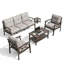 Ensemble de meubles de patio en métal 5 pièces-1131911068