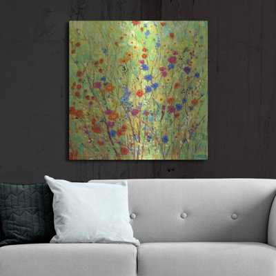 «Wildflower Patch II» par Tim O'Toole, art mural en métal Luxe