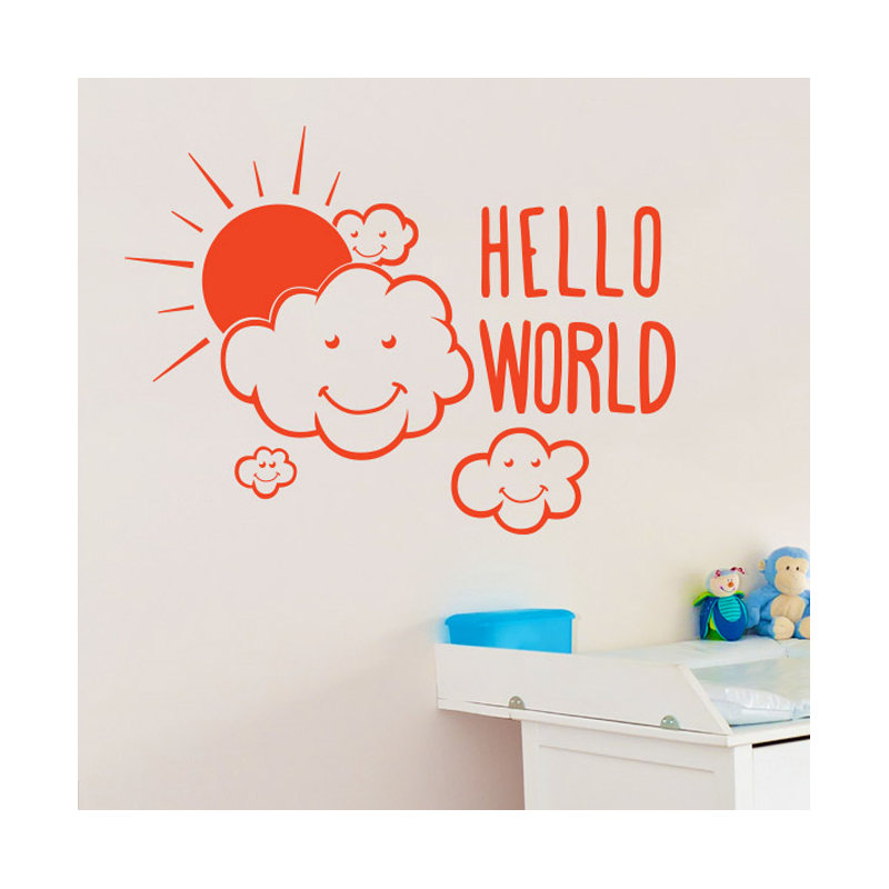 Wall Decal, Medium, Orange