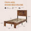 Cadre de lit plateforme simple, en bois, sans bruit, sans sommier, outils faciles à assembler, grand espace de rangement sous le lit