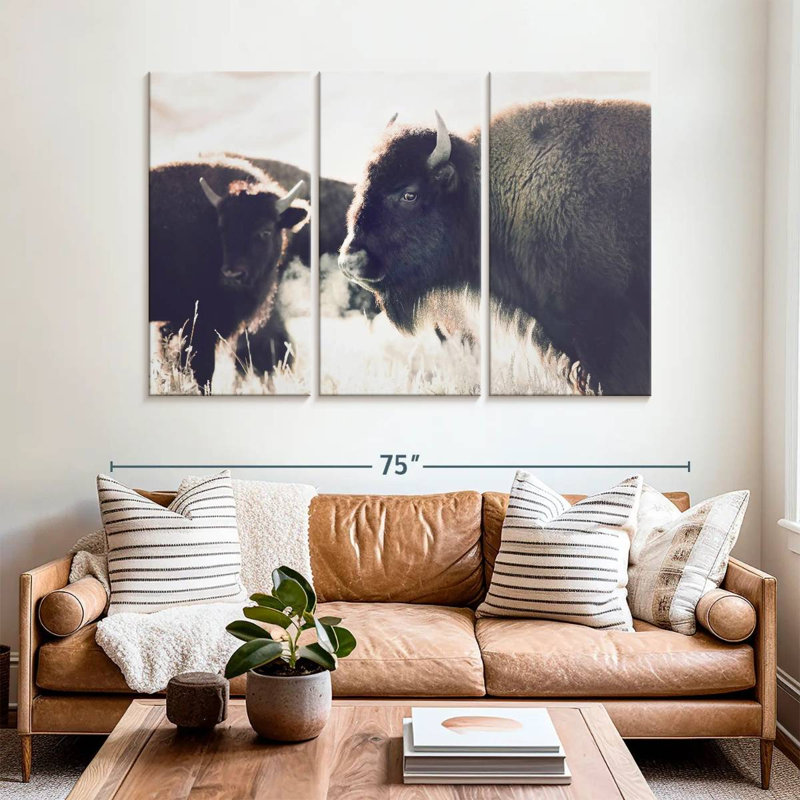 Brampt Buffalo Pasture, 42" H x 65" W