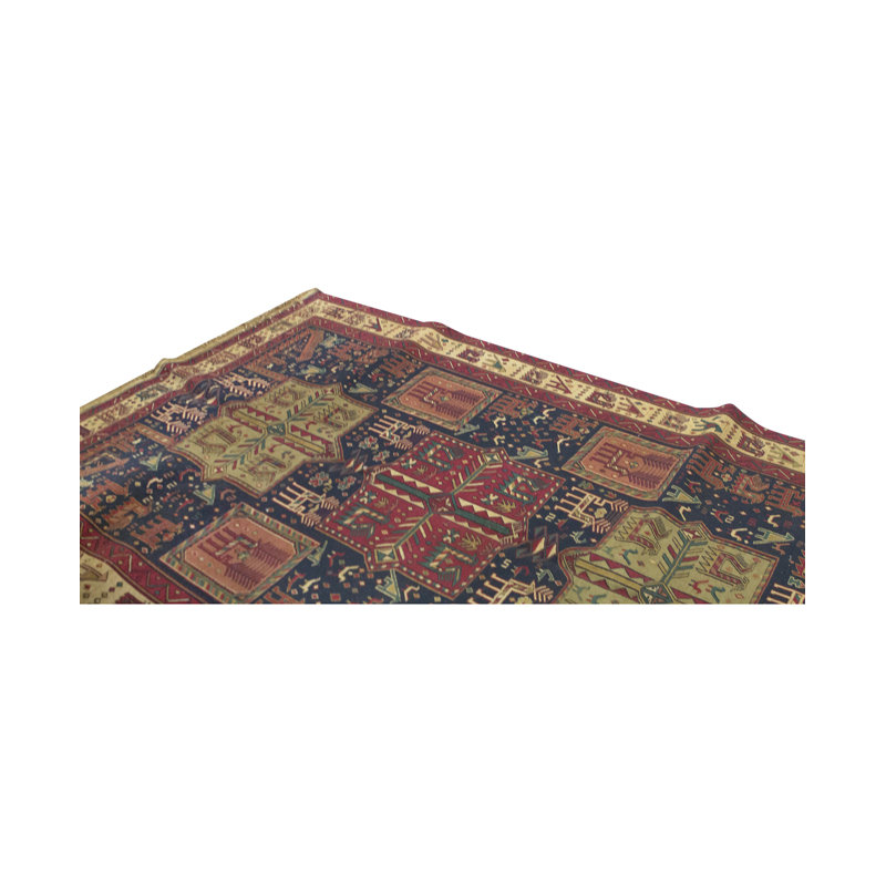 Tapis bleu de haute qualité noué à la main