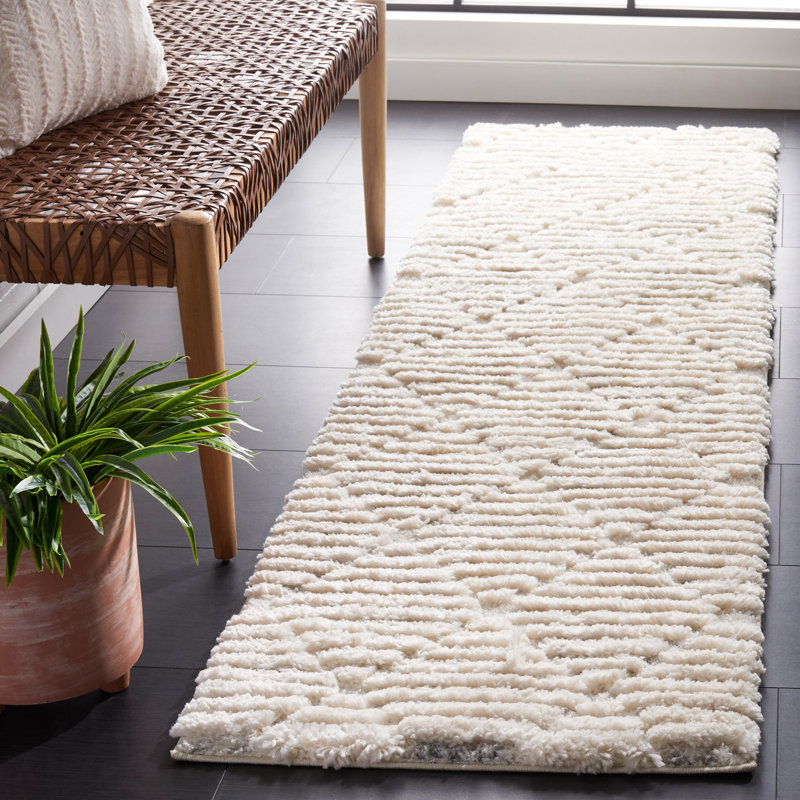 Barklay Hi-Lo Shag Performance Geometric Rug, Runner 2'2" x 8'