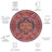 Gullion Southwestern Navy/Rust Area Rug-1746432612