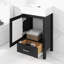 Ensemble de meuble-lavabo en céramique 20 po avec armoire de rangement et tiroir