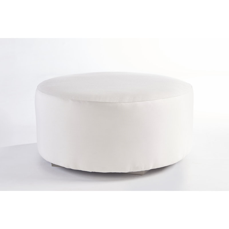 Ottoman, Gray, Cast Slate Sunbrella® Plainweave