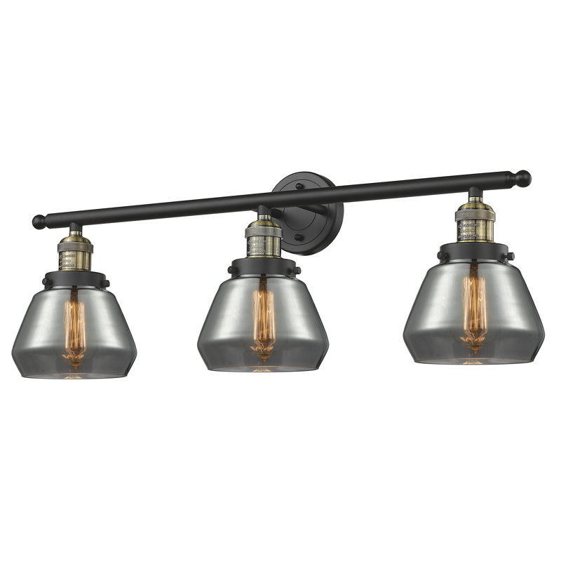 Chill 3 - Light Dimmable Vanity Light, Brushed Satin Nickel, Smoked