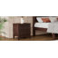 2-Drawer Nightstand, Mid Century Retro, Dark Walnut-361747762
