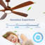 Ventilateurs de plafond en bois 60 pouces avec lumières et télécommande