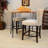 Modern Brown 42" Compact Live-Edge Acacia Wood Bar Table with Metal Base-1777283041-1777283054-1777283055