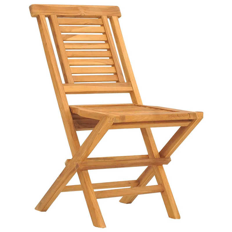 Chaise de salle à manger d'extérieur en teck