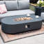 5-Seater Outdoor Lounge Set with Gas Fire Pit Table