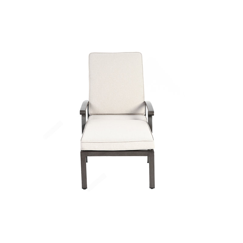 Aluminium Cast Lounge Chair, Beige