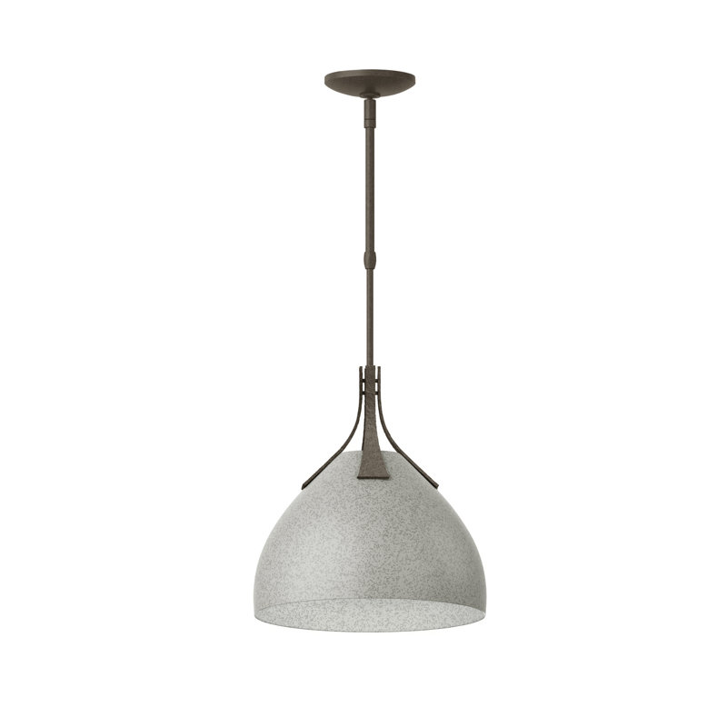 Summit 1 - Light Single Dome Pendant, Sterling, Dark Smoke