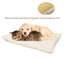 Coussin chauffant pour animaux de compagnie blanc cassé