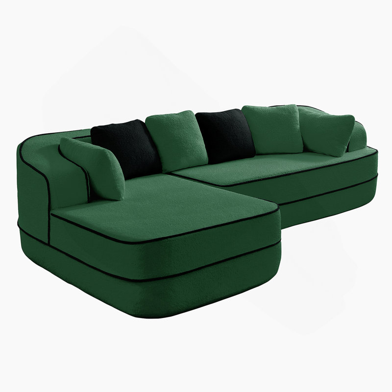 Canapé en tissu Teddy, Vert
