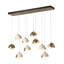Luminaire suspendu linéaire à double abat-jour 10 lumières Brooklyn-886939442-886939450-886939451