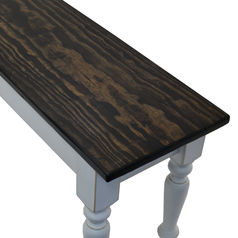 Ballesteros Solid Wood Bench, 17" H x 36" W x 12" D