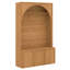 Portemanteau arqué avec banc et rangement pour chaussures, banc de rangement pour hall d'entrée avec crochets et tablettes réglables, 3 armoires-1229027551